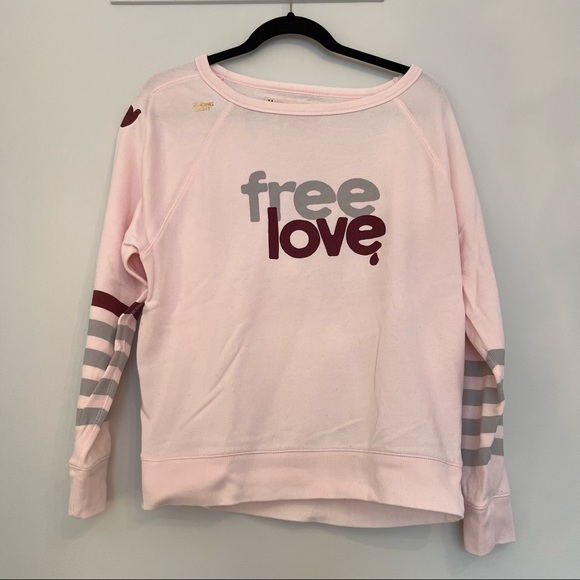 pink free city x GAP long sleeve - SIZE XS, loose fit with free city details - Picture 1 of 8